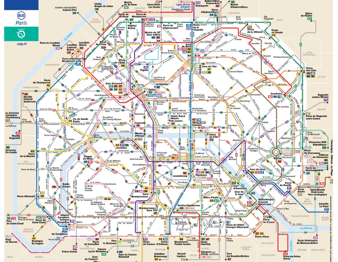 パリ 駅地図 – フランス 路線図 – OXEJJ